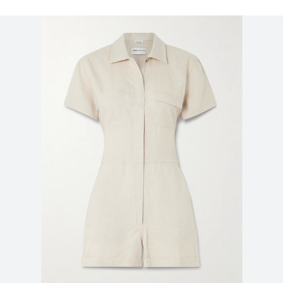 Rivet Utility XS creamy romper/jumpsuit - Picture 1 of 3